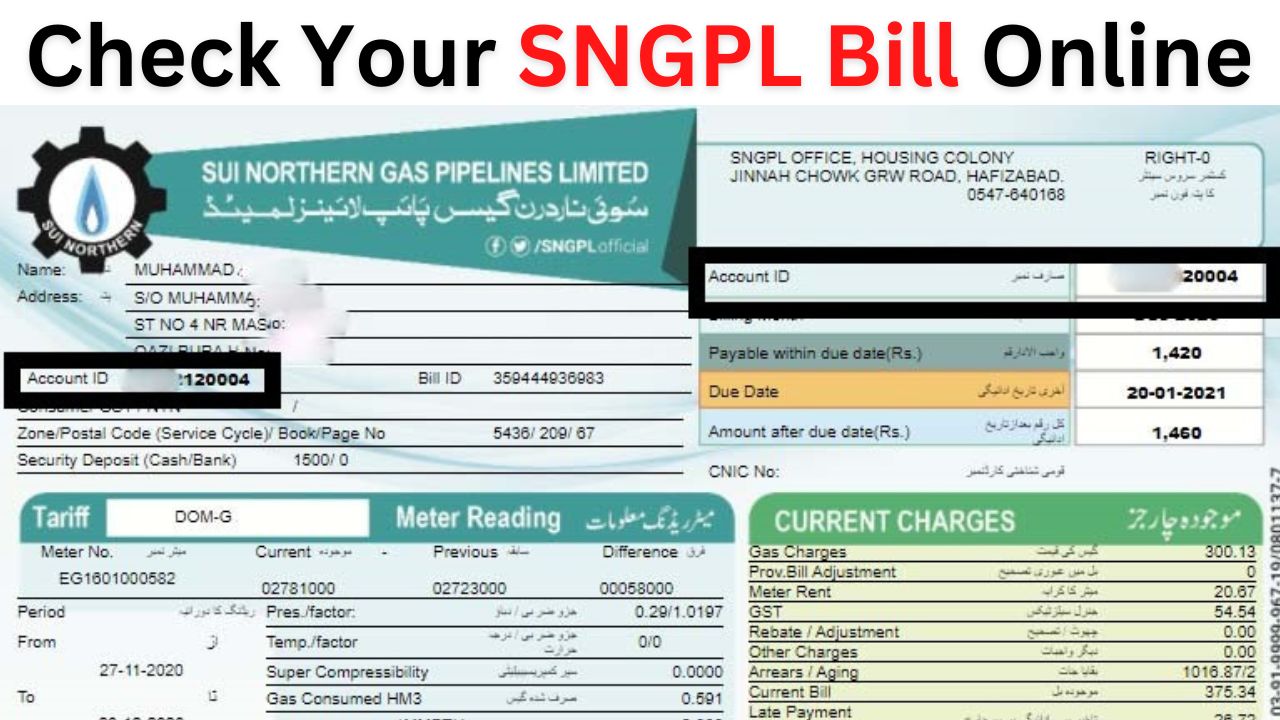 SNGPL Bill