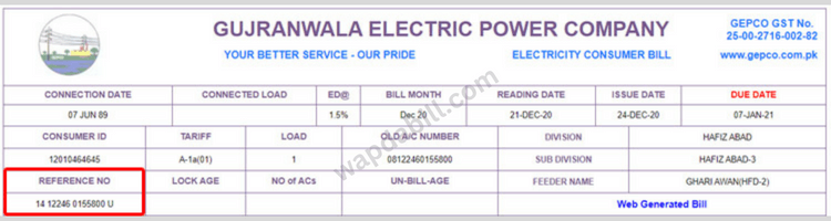 gepco online bill check