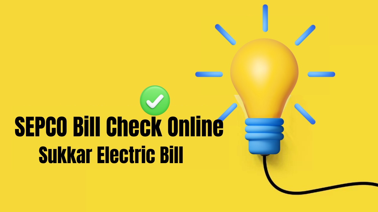 SEPCO Bill Check Online,